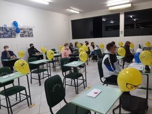 recepção de acadêmicos